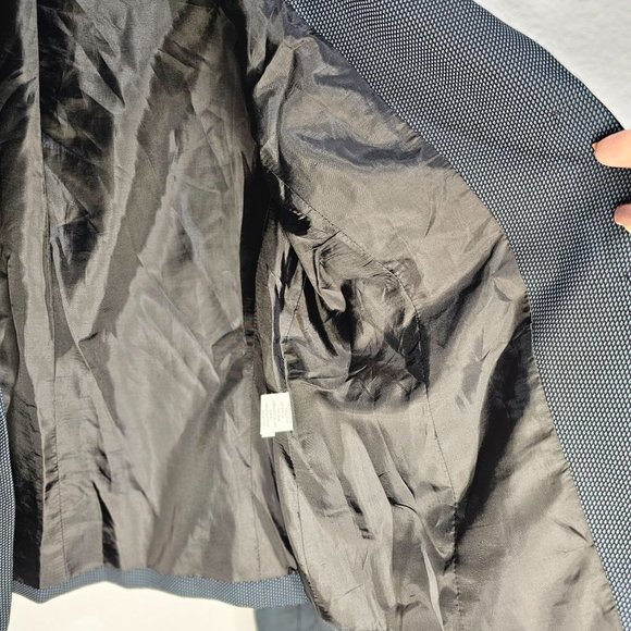 Anne Klein Blazer Jacket Womans Size 4 Blue and Black - Picture 5 of 12